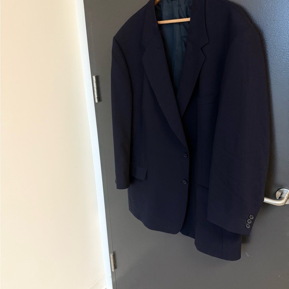 Coppley from Harry Rosen size 52R SEE MEASUREMENTS/estimated EUC light navy - Picture 2 of 13